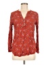 Express 100% Rayon Red Long Sleeve Blouse Size M - photo 1