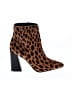 Vince Camuto Animal Print Brown Tan Ankle Boots Size 7 - photo 1