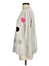 Lisa Todd 100% Cashmere Polka Dots Silver Gray Cashmere Pullover Sweater Size S - photo 5