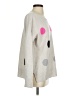 Lisa Todd 100% Cashmere Polka Dots Silver Gray Cashmere Pullover Sweater Size S - photo 4