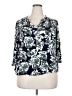 Monday Fun 100% Rayon Green 3/4 Sleeve Blouse Size 2X - photo 1