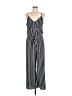 Monteau Stripes Black Jumpsuit Size L - photo 1