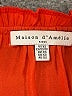 Maison d' Amelie 100% Polyester Orange Sleeveless Blouse Size XS - photo 7