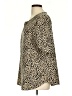 Shein Animal Print Tan Short Sleeve Blouse Size 12 - photo 5