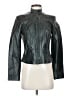 Worth New York 100% Leather Metallic Black Jacket Size 2 - photo 1