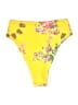 Reverse 100% Polyester Floral Yellow Swimsuit Bottoms Size XS - photo 2