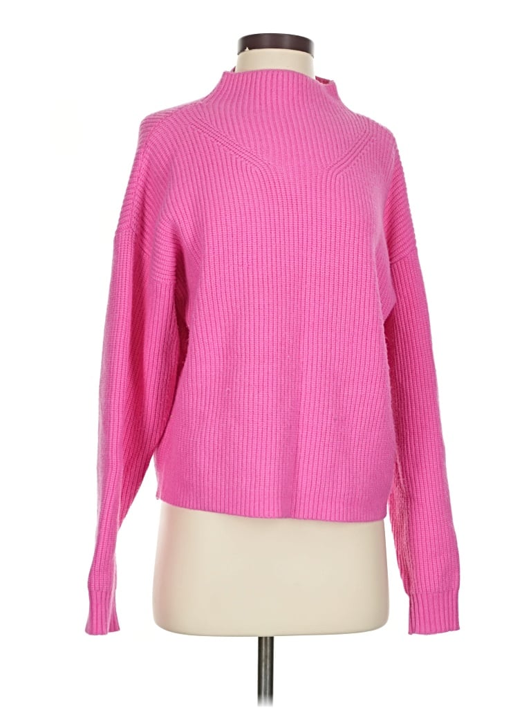 Pre-owned Lucy Paris Turtleneck Sweater In Pink