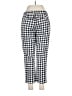 Joe Fresh Checkered-gingham White Casual Pants Size M - photo 2