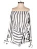 Akaiv 100% Rayon Stripes Gray Romper Size M - photo 1