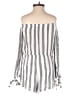Akaiv 100% Rayon Stripes Gray Romper Size M - photo 2