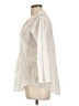 Dolma 100% Cotton Silver 3/4 Sleeve Blouse Size L - photo 5