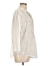 Dolma 100% Cotton Silver 3/4 Sleeve Blouse Size L - photo 4