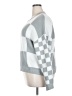 Unbranded 100% Acrylic Checkered-gingham Silver Gray Pullover Sweater Size 2X - photo 5