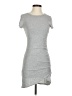 Alya Solid Gray Casual Dress Size XS - photo 1