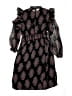 MNG 100% Polyester Paisley Black Purple Cocktail Dress Size 0 - photo 2