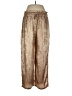 Unbranded 100% Polyester Metallic Gold Casual Pants Size L - photo 1