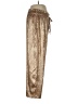 Unbranded 100% Polyester Metallic Gold Casual Pants Size L - photo 4