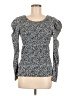 Parker Silver Long Sleeve Top Size M - photo 1