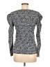 Parker Silver Long Sleeve Top Size M - photo 2