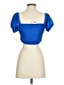 Princess Polly Blue Short Sleeve Top Size 4 - photo 2