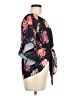 Unbranded Black Blue 3/4 Sleeve Blouse Size M - photo 4