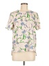 Prabal Gurung Collective 100% Polyester Tan Short Sleeve Blouse Size 6 - photo 1