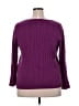 Chaps 100% Cotton Purple Pullover Sweater Size 2X - photo 2