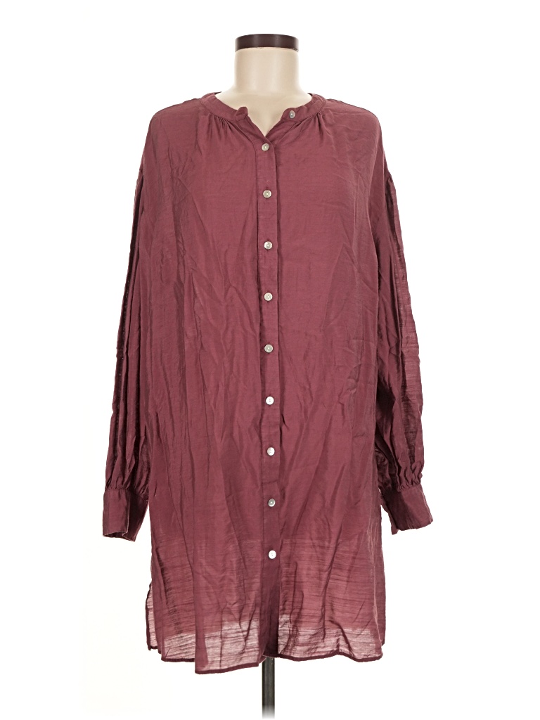 Pre-owned Assorted Brands Casual Dress In Burgundy