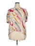 Unbranded 100% Polyester Color Block Pink Short Sleeve Blouse Size XL (estimated) - photo 1