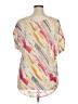 Unbranded 100% Polyester Color Block Pink Short Sleeve Blouse Size XL (estimated) - photo 2
