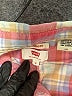 Levi's 100% Cotton Plaid Pink Long Sleeve Button-Down Shirt Size L - photo 7