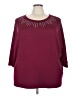89th & Madison Burgundy Poncho Size 3X - photo 1