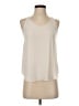 Ann Taylor LOFT 100% Polyester Ivory Tank Top Size XXS - photo 1