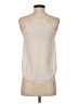 Ann Taylor LOFT 100% Polyester Ivory Tank Top Size XXS - photo 2
