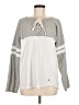 Lagaci Gray Long Sleeve Top Size M - photo 1