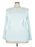 Lane Bryant Teal Long Sleeve Blouse Size 18 - 20 Plus - photo 1