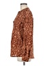 Calvin Klein 100% Polyester Animal Print Brown Long Sleeve Blouse Size M - photo 5