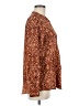 Calvin Klein 100% Polyester Animal Print Brown Long Sleeve Blouse Size M - photo 4