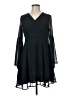 Miami 100% Polyester Paisley Black Cocktail Dress Size M - photo 1