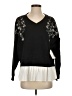 Calligraphie 100% Cotton Black Pullover Sweater Size S - photo 1