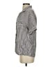 Assorted Brands 100% Lyocell Stripes Silver Short Sleeve Blouse Size S - photo 5