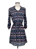 Red Camel 100% Polyester Print Blue Casual Dress Size XS - photo 1