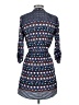 Red Camel 100% Polyester Print Blue Casual Dress Size XS - photo 2