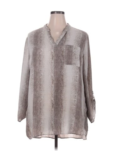 NY Collection Long Sleeve Blouse (view 1)