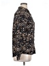 Unbranded 100% Polyester Print Black Blue Long Sleeve Blouse Size XL - photo 4