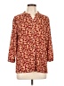 Assorted Brands Floral Burgundy 3/4 Sleeve Blouse Size Lg - XL - photo 1