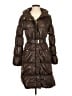 H&M 100% Polyester Brown Coat Size 2 - photo 1