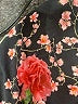 Unbranded Print Black Orange Cocktail Dress Size L - photo 7