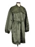 Gap 100% Polyester Green Trenchcoat Size XS - photo 1
