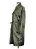Gap 100% Polyester Green Trenchcoat Size XS - photo 5